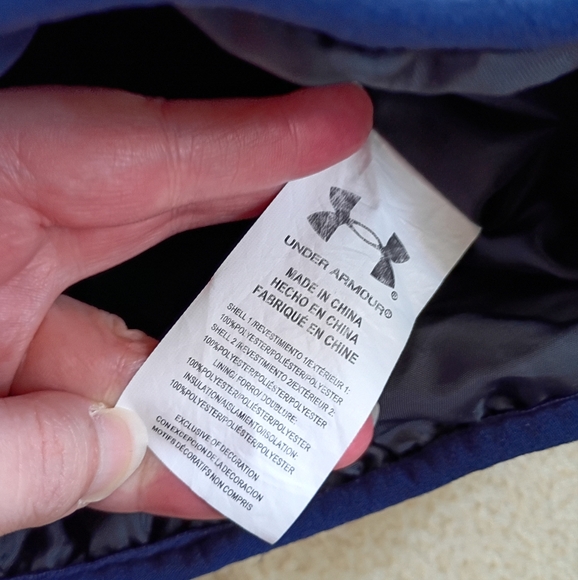 Under Armour Size 5 Blue Layered Vest/Jacket - Picture 4 of 6